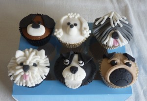 dog cupcakes          