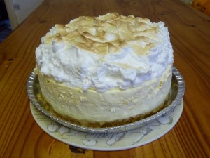 lemon meringue cheesecake        